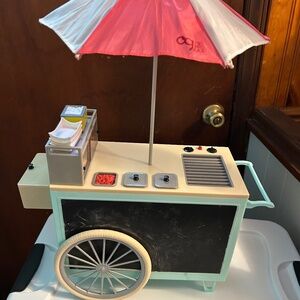 Og girl hot dog stand